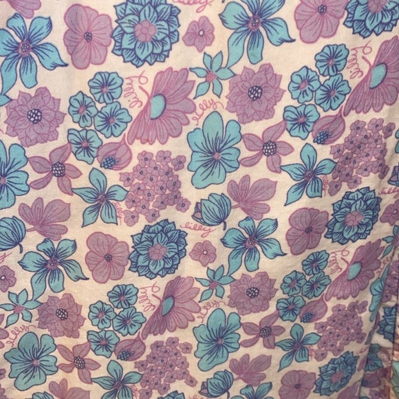 Lilly Pulitzer purple floral vintage dress size 4 cotton fabric - Picture 4 of 12